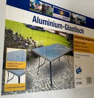 Gartentisch 150 x 90 Aluminiumtisch mit Glasplatte Hessen - Petersberg Vorschau