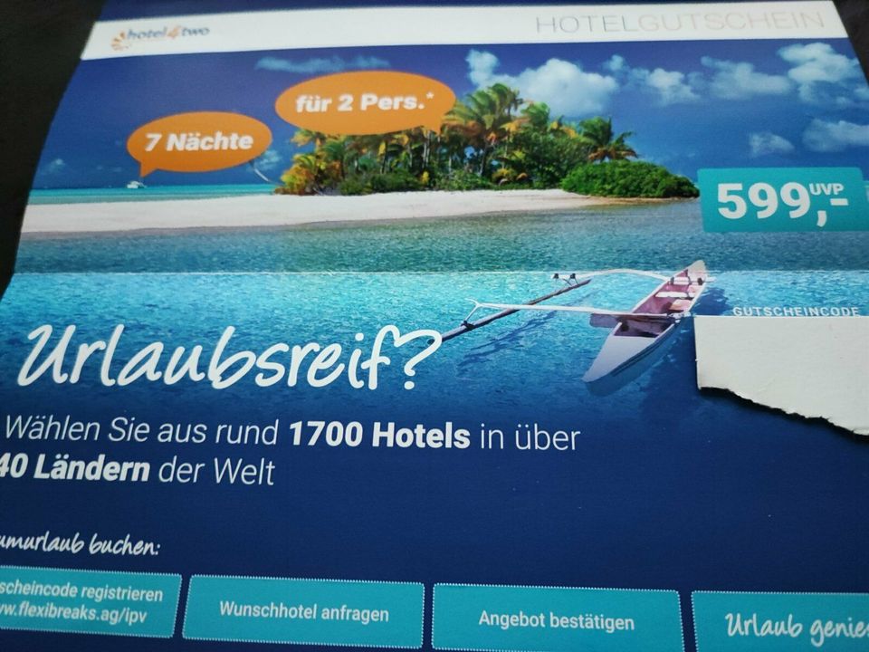 Verkaufe Urlaubsgutschein in Düsseldorf