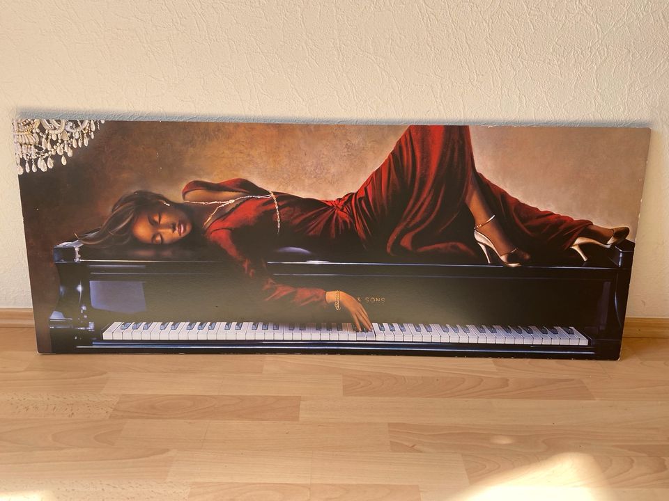 Frau auf dem Klavier Bild 120x50 in Viersen