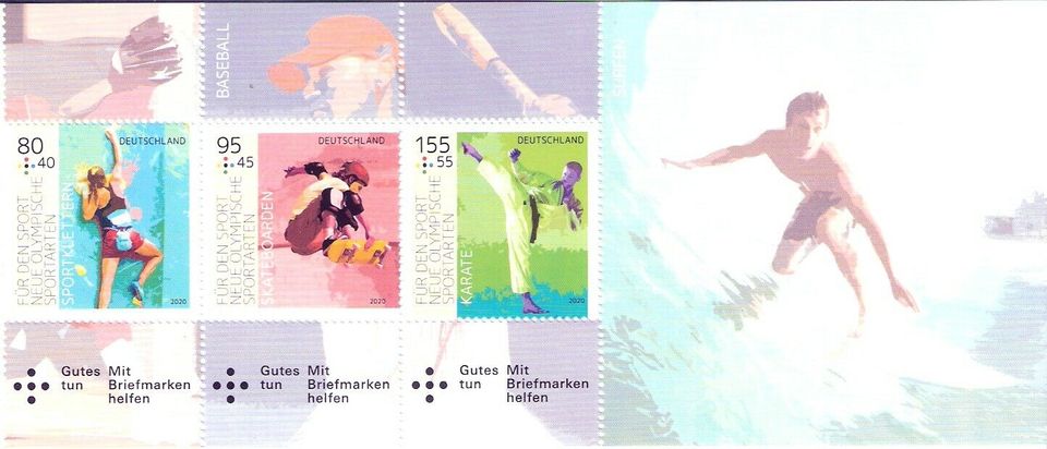 Briefmarken BRD, 2020 H-Bl 56 (Marke 3542, 3543, 3544) postfrisch in Kassel