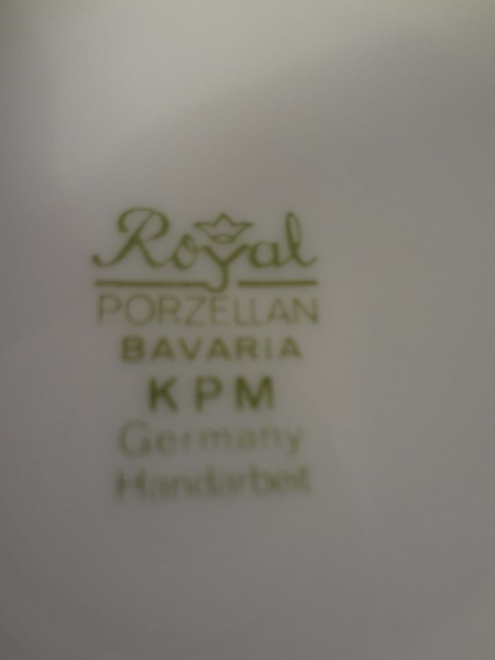 Royal KBM Krug aus Weilheim Porzellan von Bavaria Germany Handarb in Linden