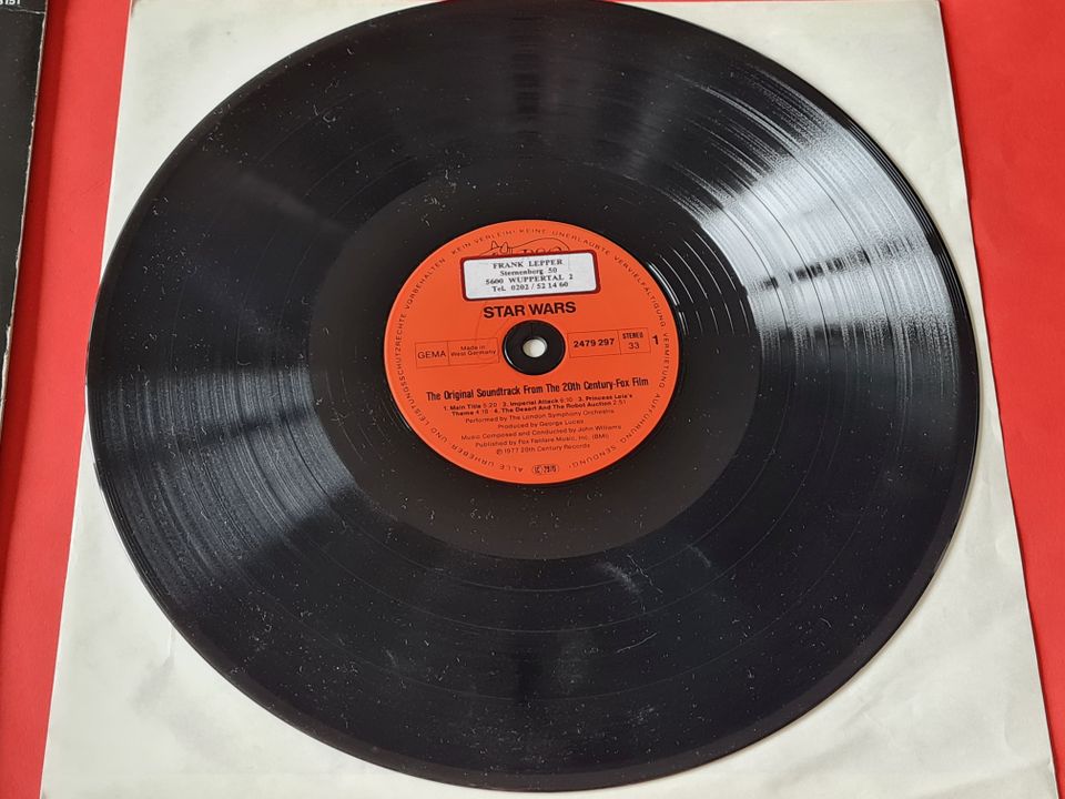 Vinyl Doppel LP / Langspielplatte Star Wars Soundtrack von 1977 in Remscheid