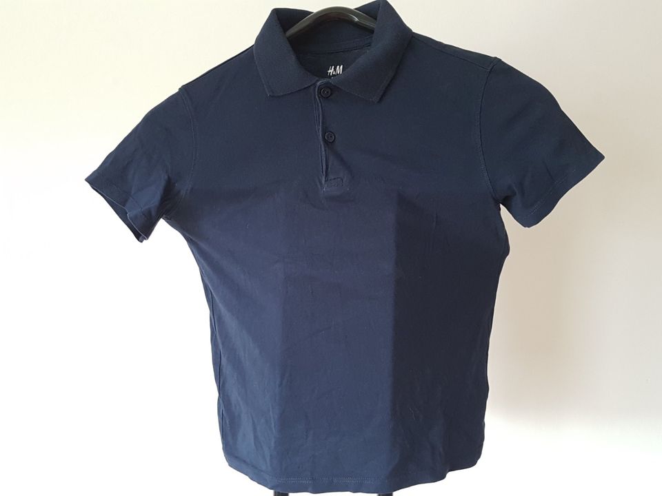 Polo-Shirts H&M dunkelblau und mintgrün Gr. 134/140 Konvolut in Lichtenfels