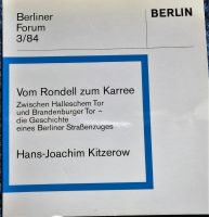VOM RONDELL ZUM KARREE, BERLINER FORUM 3/84 Pankow - Weissensee Vorschau