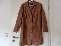 NEU* Lederjacke LEDER-MANTEL Imitat 48 cognac Trench-Coat Gehrock Köln - Ehrenfeld Vorschau