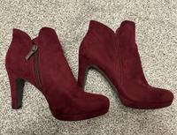 Stiefeletten Wildleder Weinrot Berlin - Hellersdorf Vorschau