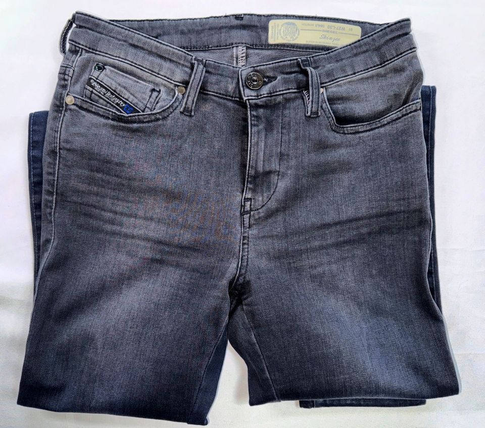 DIESEL Jeans SKINZEE 084JI super slim skinny dunkelgrau W27/L30 in Seckach