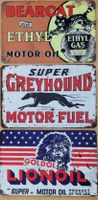 3 Blechschilder  Motor OIL - BEARCAT - LIONOIL - Greyhound Baden-Württemberg - Mannheim Vorschau