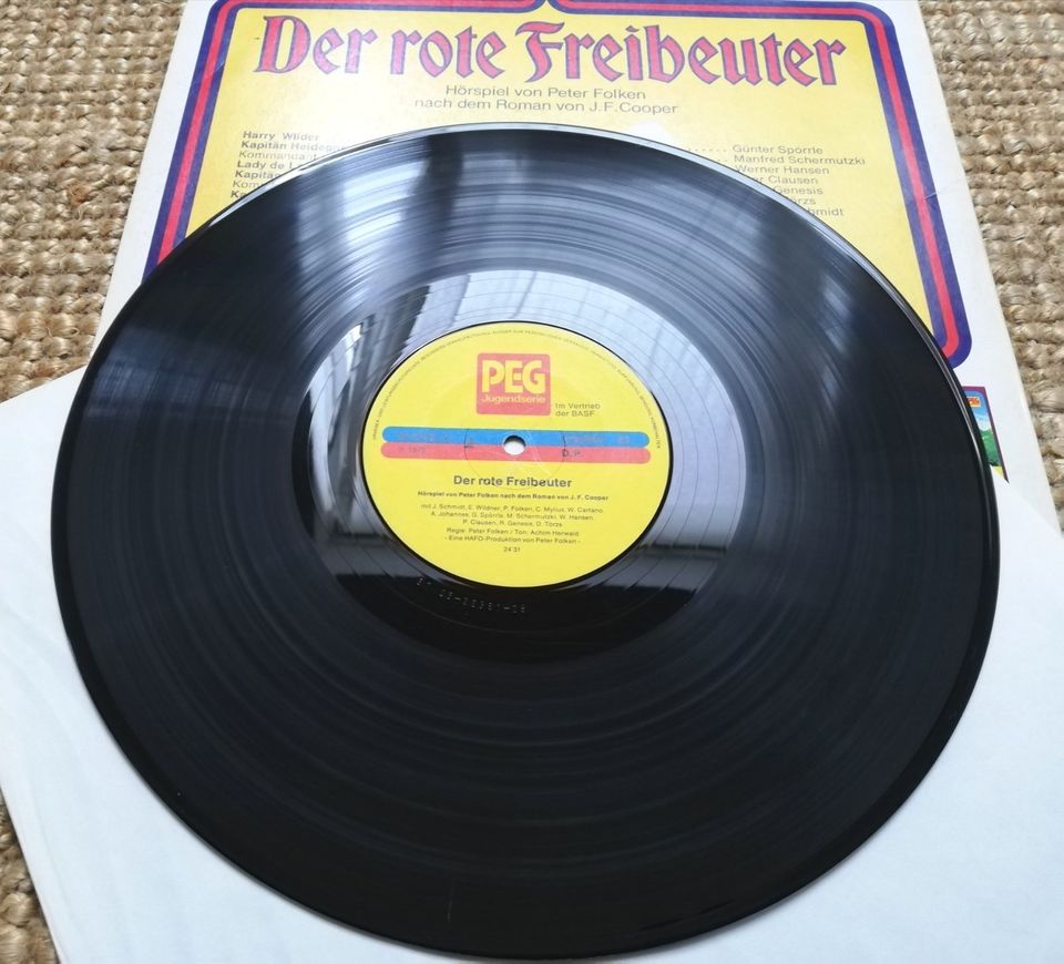 Der rote Freibeuter J. F. Cooper | Hörspiel LP PEG in Lienen