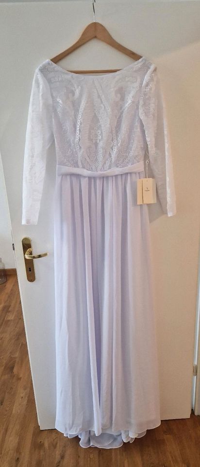 Boho-Brautkleid /rückenfrei/Spitze/langarm/neu in München