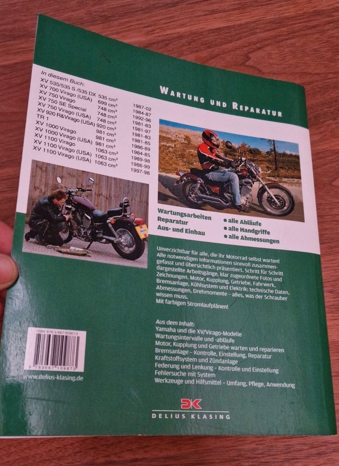 großes Reparatur und Wartungsbuch Yamaha XV 535 750 1100 Virago in Wittenberge