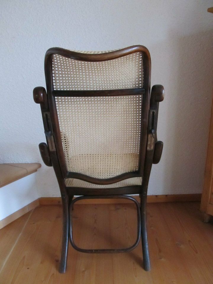 Antiquer Thonet Barbier Kamin fauteuil von 1895 in gutem Zustand in Nierstein