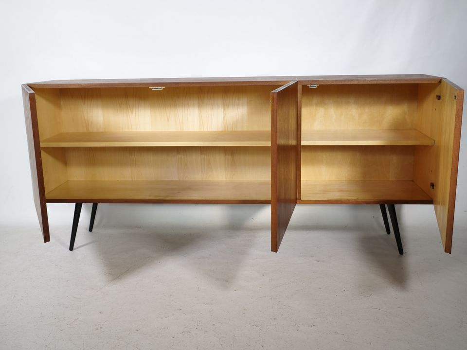 Mid-Century Teak Sidebaord Vintage Design Kommode 60er Jahre Schr in Mainz