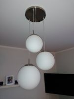 Designer Lampe Kugellampen Glas weis Edelstahl Nordrhein-Westfalen - Hennef (Sieg) Vorschau
