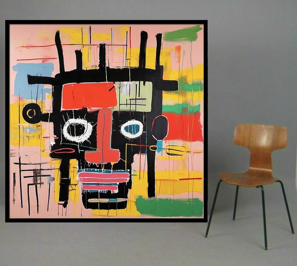 80 %Rabatt Expressionismus Hommage J.M.Basquiat 120x120 Pop Art in München