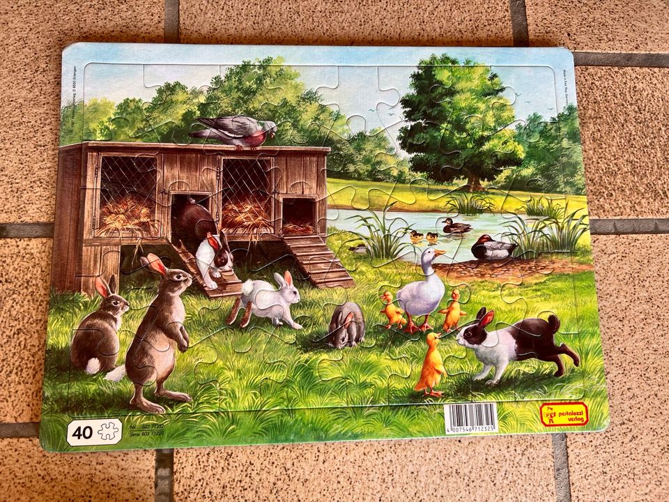 Altes Bauernhof Puzzle für Kinder wie neu! in Wallhausen