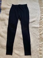 schwarze Leggings S 164 mit glitzer Details Hessen - Ebsdorfergrund Vorschau