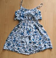Blau weißes Blümchen Kleid Niedersachsen - Schiffdorf Vorschau