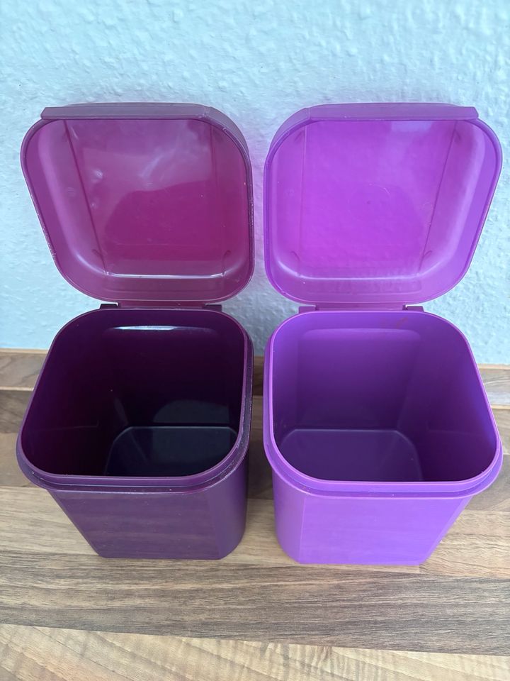 Tupperware Aufbewahrung 2 Boxen 1,2 L Vorratsdose praktisch lila in Vechta
