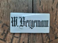 Altes, sehr schönes Porzellanschild W. Bergemann Brandenburg - Ludwigsfelde Vorschau