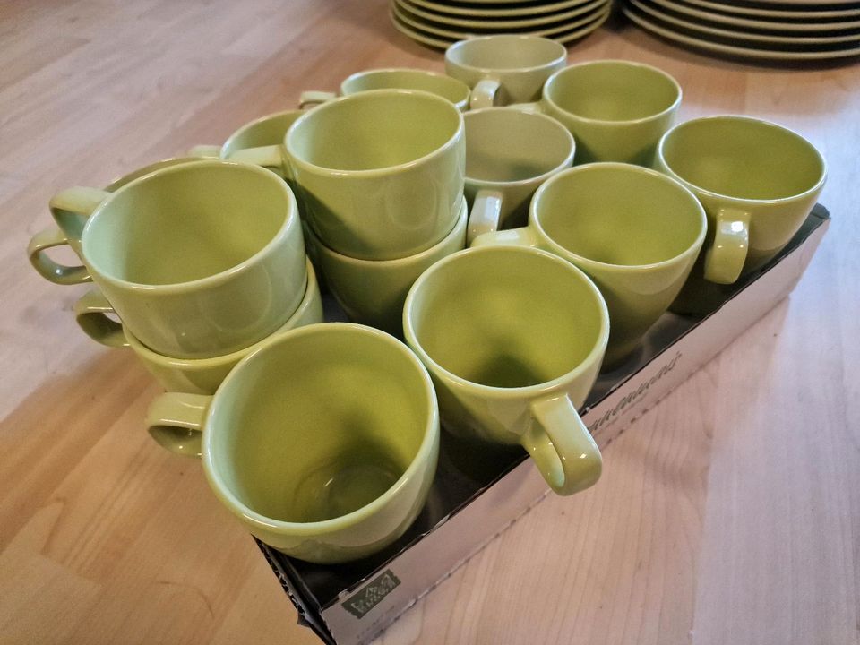 Ikea Geschirr grün Färgrik in Neuss
