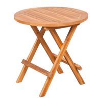 Teak Klapptisch KURSI ca. D50cm Natural Schleswig-Holstein - Kaltenkirchen Vorschau