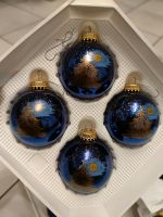 Krebs Christbaumkugeln blau-gold Glas Bayern - Pfaffing Vorschau