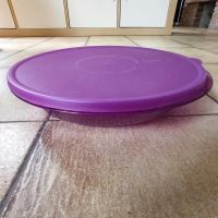 Tupperware lila Schüssel 27 cm, flach mit Deckel Bayern - Königsbrunn Vorschau