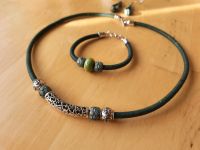 Besonderes Schmuck Set Kette, Armband und Ohrringe mit Leder Nordrhein-Westfalen - Büren Vorschau