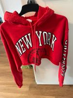 Bershka Crop Hoodie S rot Pullover Baden-Württemberg - Schwäbisch Hall Vorschau