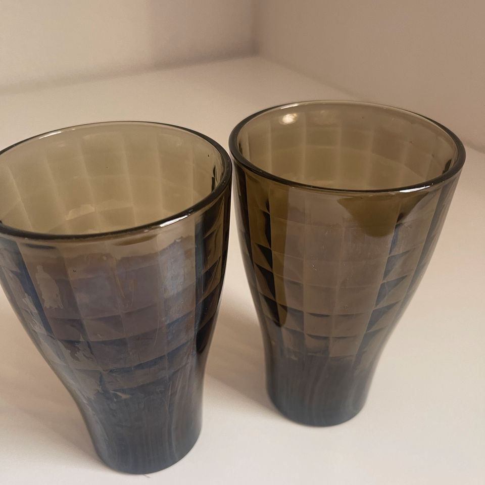 2 Ikea Wassergläser Wasserglas grauschwarz grau schwarz in Köln