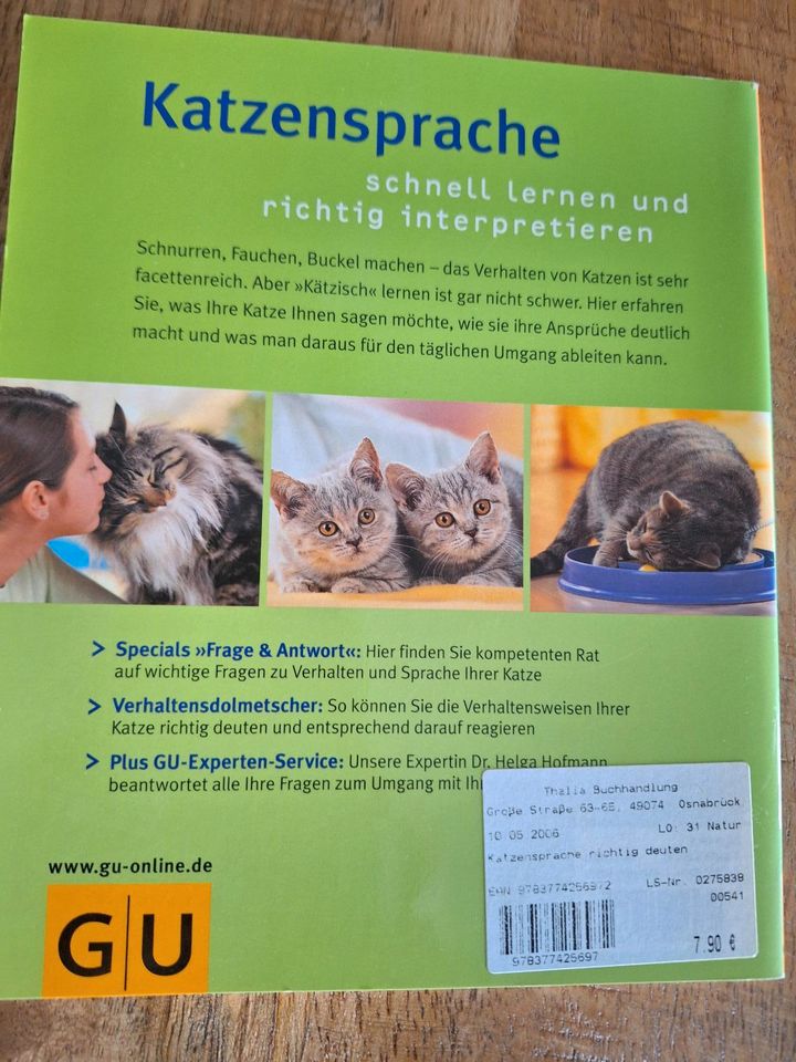 Bücher & Tierratgeber über Katzen (Haltung, Sprache, Spiele etc.) in Neuenkirchen