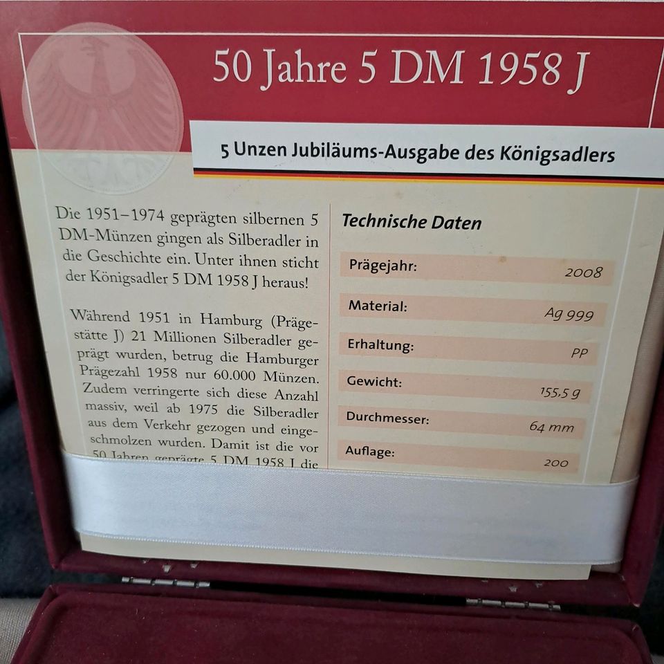 50 Jahre 5 DM 1958 in Oberhausen