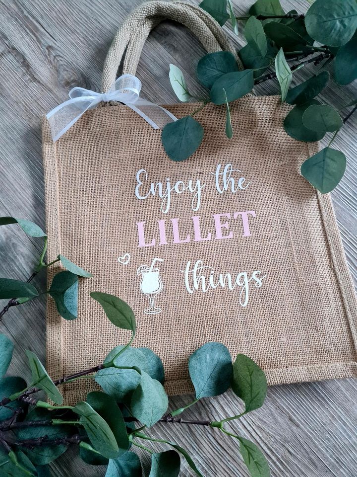 Jute Tasche mit Sprüchen nach Wahl/Geschenk in Harsleben