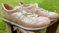 Damen Sneaker Gabor Gr. 6 (39) neuwertig im Vintage Metallic Look Niedersachsen - Aurich Vorschau