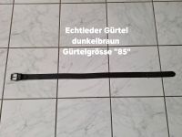 Gürtel Echtleder Größe 85 dunkelbraun Nordrhein-Westfalen - Arnsberg Vorschau