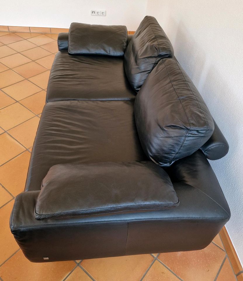 Musterring Ledersofa 2,5 -Sitzer mit Ottmane in Viereth-Trunstadt