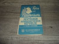 alte DDR Reise und Verkehrskarte VEB Landkartenverlag 1959 Thüringen - Bad Berka Vorschau
