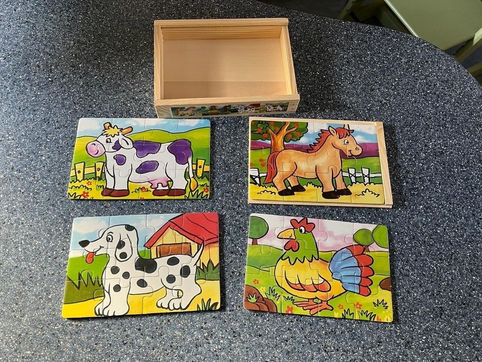 Puzzle mit Schachtel Kind in Tüttleben