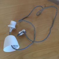 Ikea Sekond Lampenhalter mit Stoffkabel weiss schwarz E27 19272 Niedersachsen - Dettum Vorschau