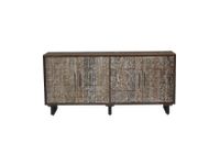 Mixed Wood Sideboard mit Schnitzerei Neu Teak Niedersachsen - Wallenhorst Vorschau