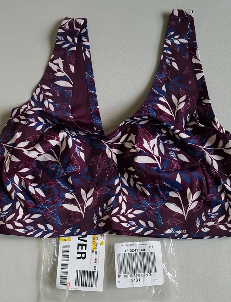 NEU Feel Comfort Seamless Bustier BH Gr. 40 Holunderbeere OVP in Eberswalde