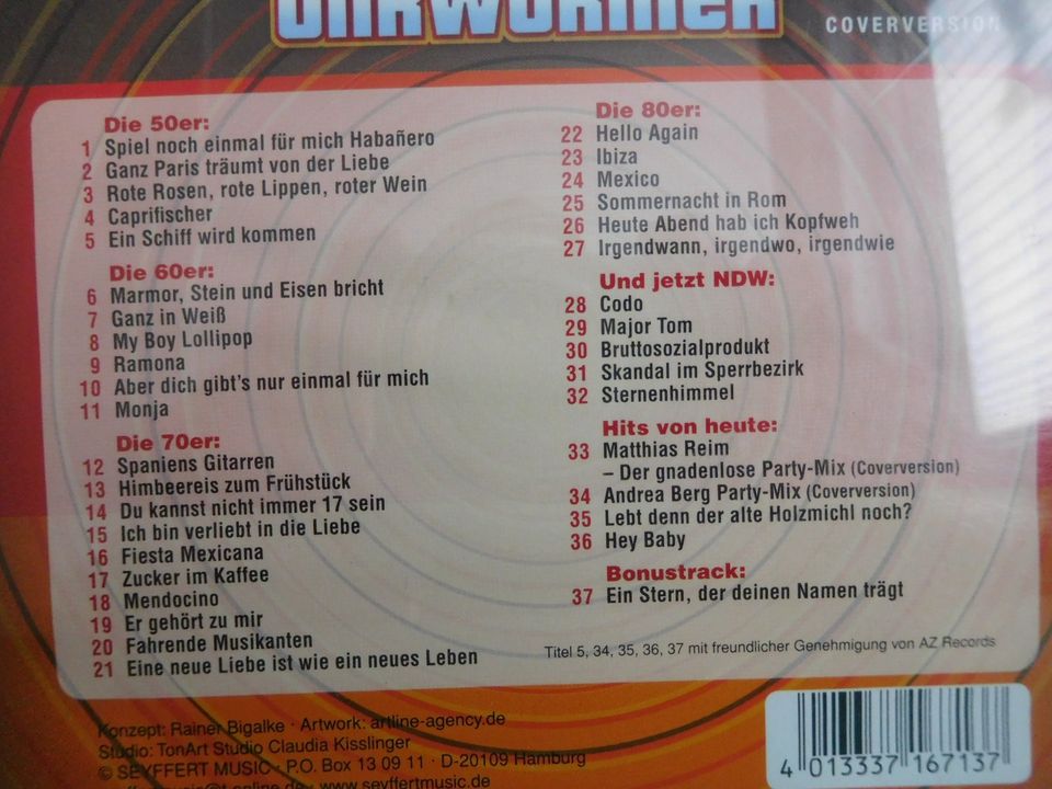 CD Musik Ohrwürmer deutsche Schlager in Bad Segeberg