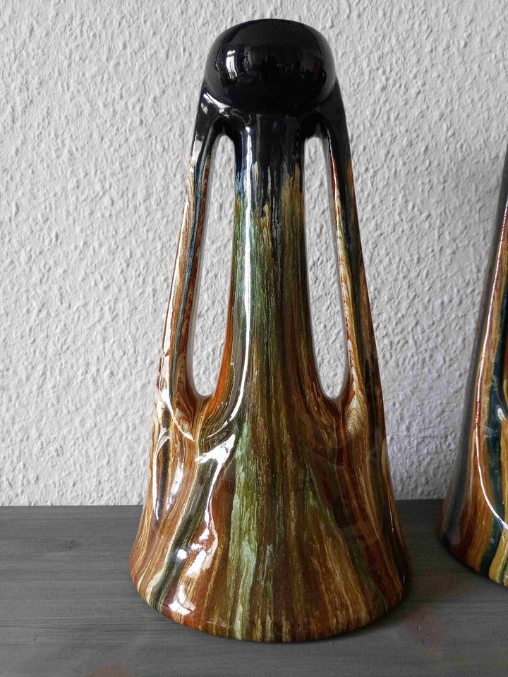 alt Art deco Jugendstil Vase  Steinzeug Henkelvase Méténier Stil in Berlin