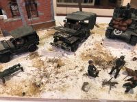 Diorama, Ardennen 44 , US Panzer, Fahrzeuge, 1:35, Militär Aachen - Aachen-Brand Vorschau