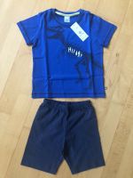 Neu Sanetta Gr 92 Schlafanzug Pyjama kurz Jungen blau Dinosaurier Brandenburg - Lebus Vorschau