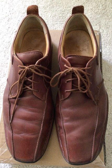 Halbschuh, Clarks, Leder, cognac-braun, Gr. 9 (Gr. 43) in Leipzig