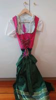 Dirndl in pink grün schwarz mit Bluse und Schmuck Eimsbüttel - Hamburg Rotherbaum Vorschau