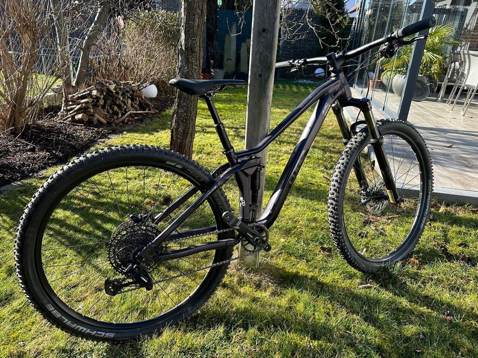 MTB Fully, Cube Sting WS 120 EXC, Gr. S - sehr guter Zustand-lila in Dillingen (Donau)