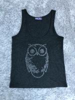 Top AJC dunkelgrau Eule silber Strass Größe S 34 36 Shirt Bayern - Lichtenfels Vorschau